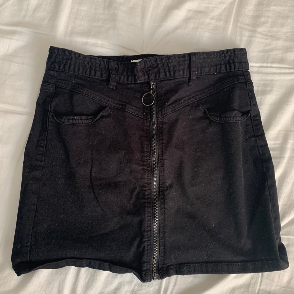 Black Jean skirt